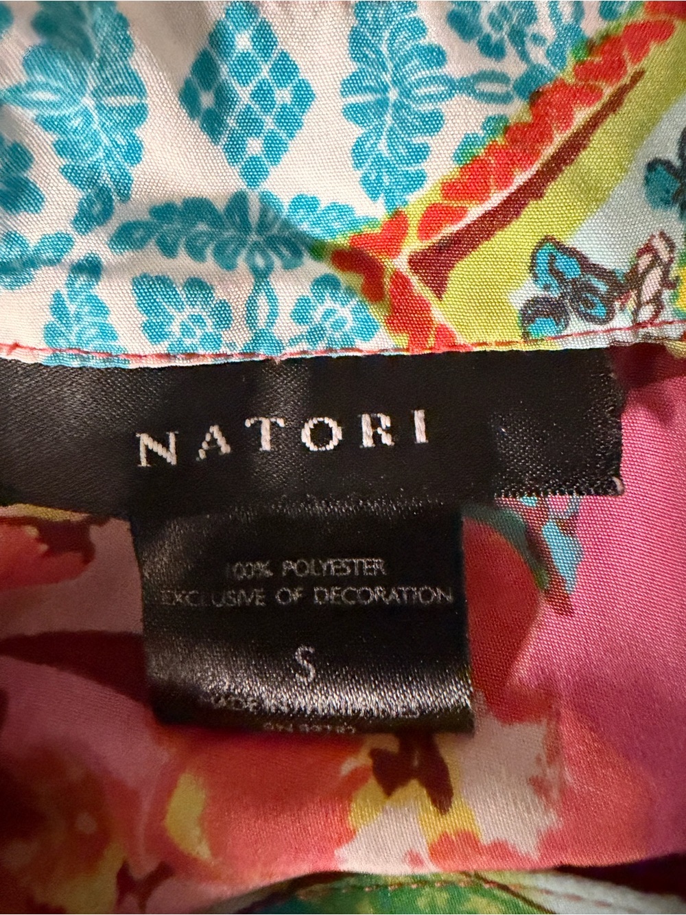Natori Pink Red Floral Pajama Set - Picture 2 of 2